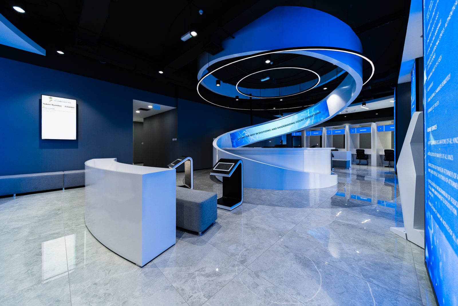 Soundproof double-glazed glass office for private legal attestation and mediation proceedings