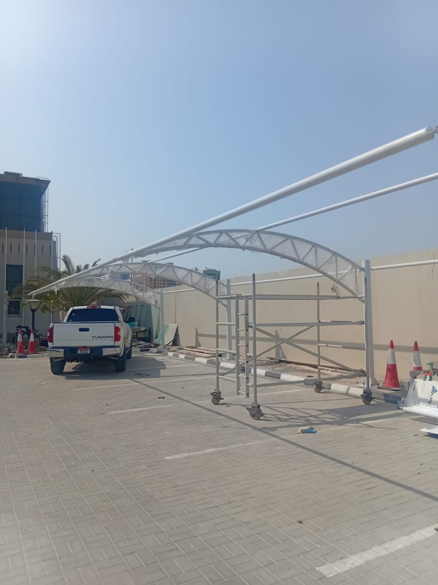 Tensile canopy civil and structural engineering detail 4 at ICP facility