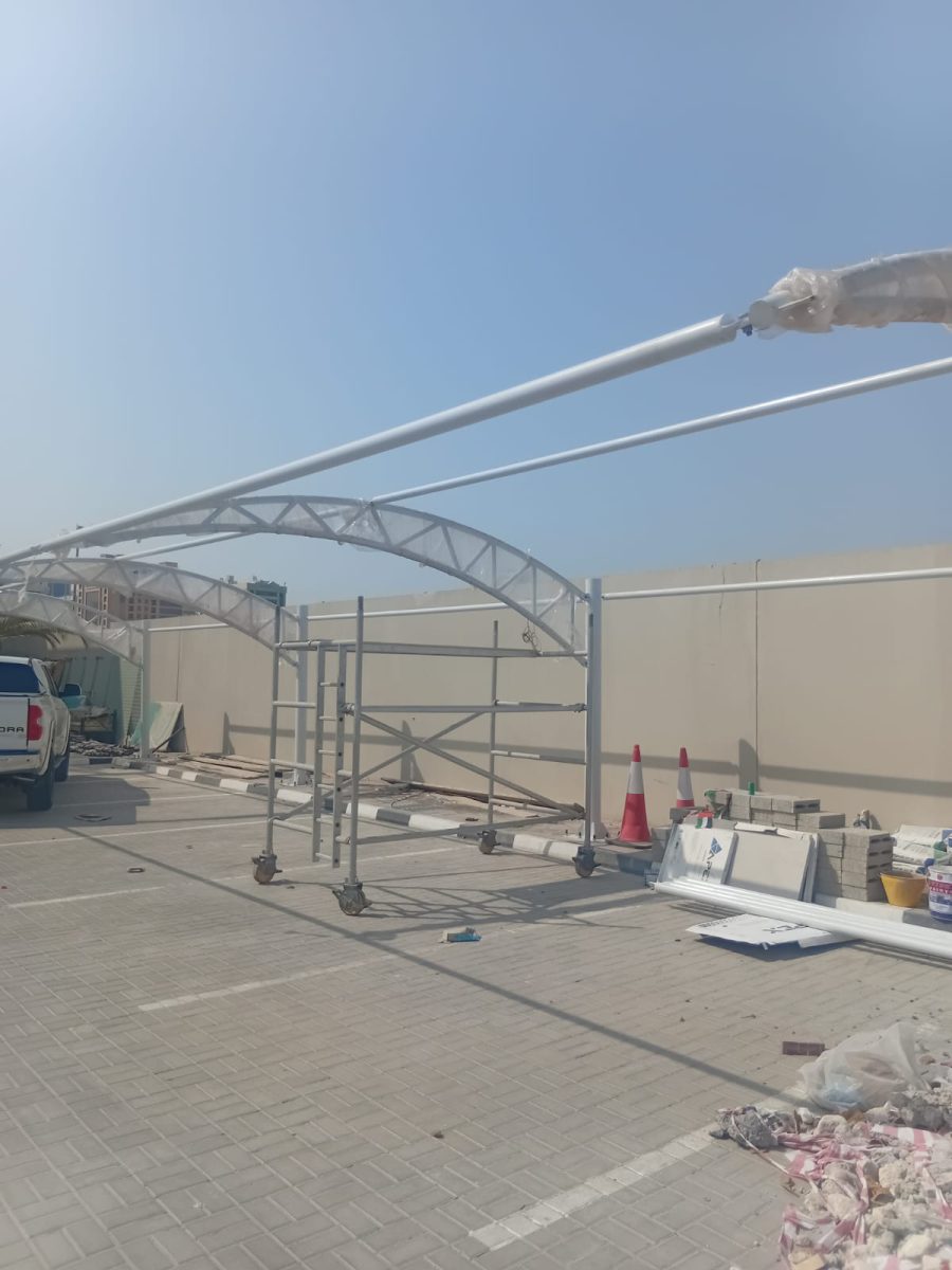 Tensile canopy civil and structural engineering detail 5 at ICP facility